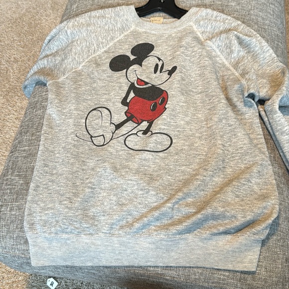 Disney Gray Mickey Mouse Sweatshirt - Picture 1 of 9